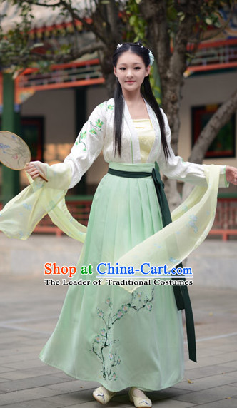 Ancient Chinese Hanfu Garment Complete Set for Women