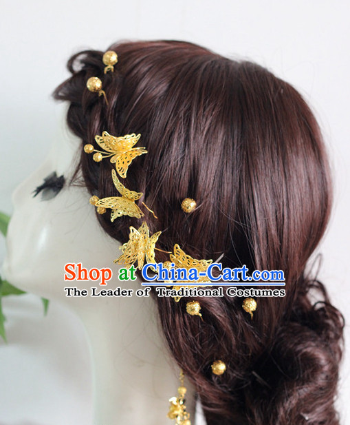 Top Chinese Traditional Wedding Headpieces Hair Jewelry Bridal Hair Clasp Hairpins Set