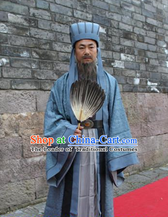 Ancient Chinese Zhuge Liang Three Kingdom Costume Complete Set