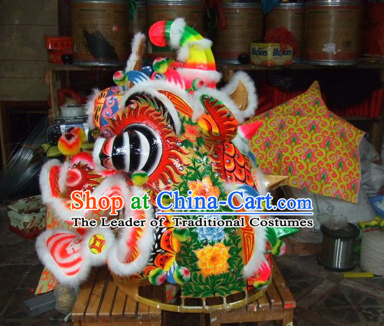 Top Chinese Traditional Handmade Kylin Dancing Equipments Complete Set