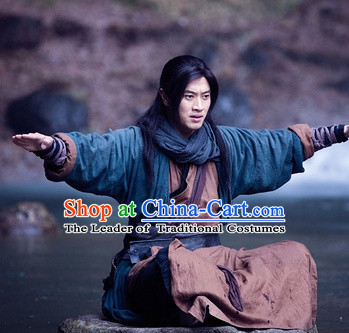 Ancient Chinese Male Hanfu Costumes Complete Set for Men