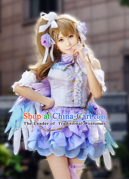 Custom Made Lovelive Cosplay Costumes and Headwear Complete Set for Women or Girls