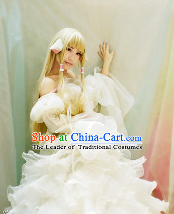Custom Made CLAMPchobits Cosplay Costumes and Headdress Complete Set for Women or Girls