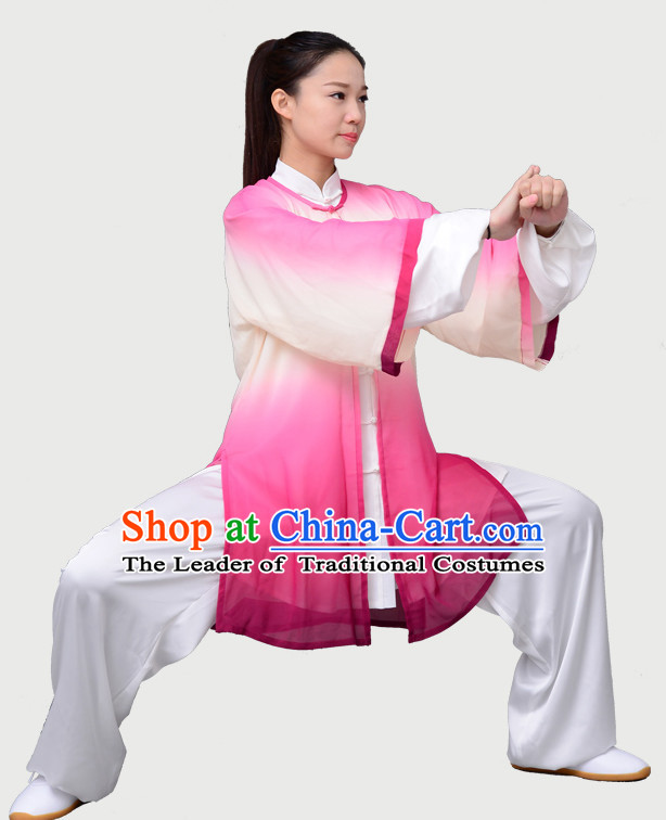 Top Chinese Traditional Competition Championship Tai Chi Taiji Clothing Three Pieces Suits Uniforms