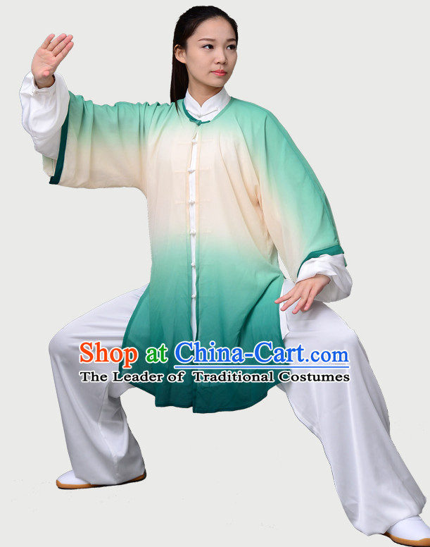 Top Chinese Traditional Competition Championship Tai Chi Taiji Clothing Three Pieces Suits Uniforms