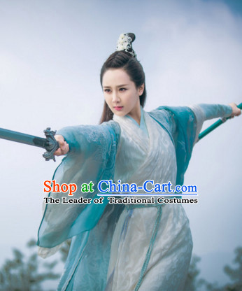 Traditional Chinese Swordswoman Dress Chinese Knight Clothing Cloth China Attire Oriental Dresses for Women