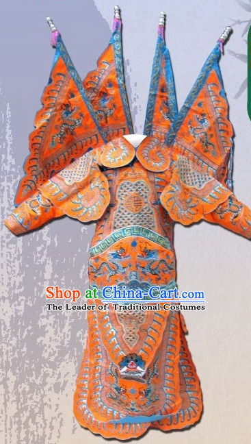 Chinese Beijing Opera Costumes Peking Opera Costume Wusheng Armor Complete Set for Men