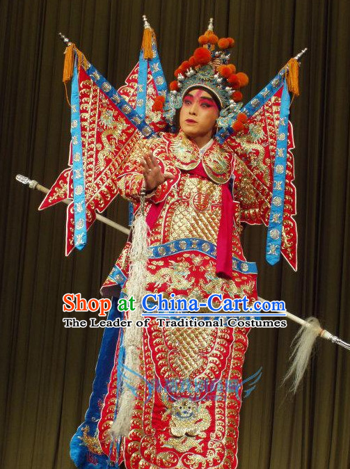 Chinese Beijing Opera Costumes Peking Opera Superhero Costume Complete Set for Men