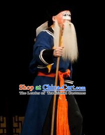 Chinese Beijing Opera Costumes Peking Opera Fisherman Old Man Costume Complete Set for Men