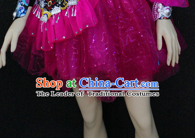 Chinese Folk Dance Ethnic Wear China Clothing Costume Ethnic Dresses Cultural Dances Costumes Men Women