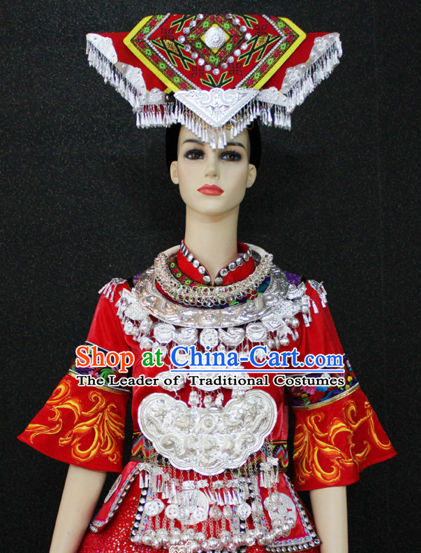 Chinese Folk Dance Ethnic Wear China Clothing Costume Ethnic Dresses Cultural Dances Costumes Men Women