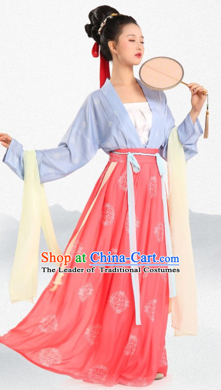 Chinese Traditional Clothing Hanfu Dresses Complete Set for Women