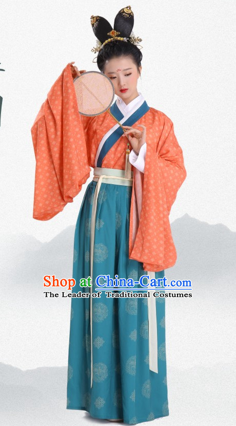 Chinese Traditional Clothing Hanfu Dresses Complete Set for Women