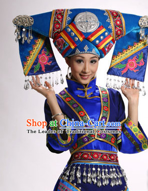 Chinese Folk Dance Ethnic Wear China Clothing Costume Ethnic Dresses Cultural Dances Costumes Complete Set for Men