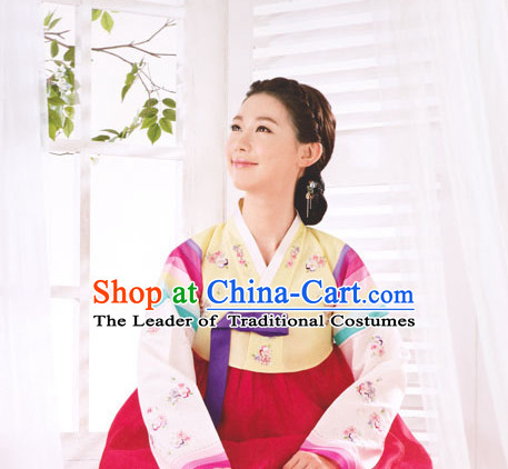 South Korean Embroidered Clothing Traditional Korean Dress Traditional National Costume