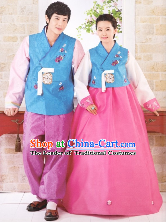 South Korean Style Asian Clothing Traditional Korean Dress Traditional National Costumes Clothes for Women and Men