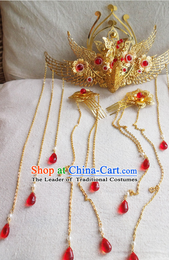 Chinese Ancient Style Handmade Fairy Princess Hair Jewelry Set