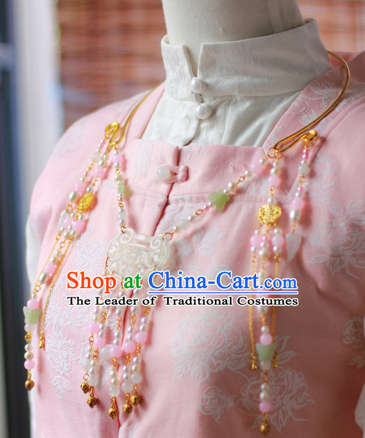 Traditional Chinese Ming Dynasty Hanfu Necklace for Ladies