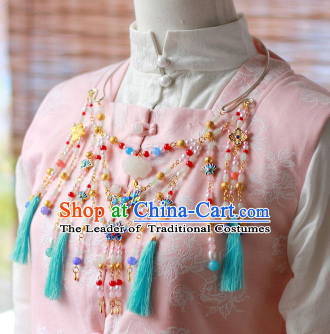 Traditional Chinese Ming Dynasty Hanfu Necklace for Ladies