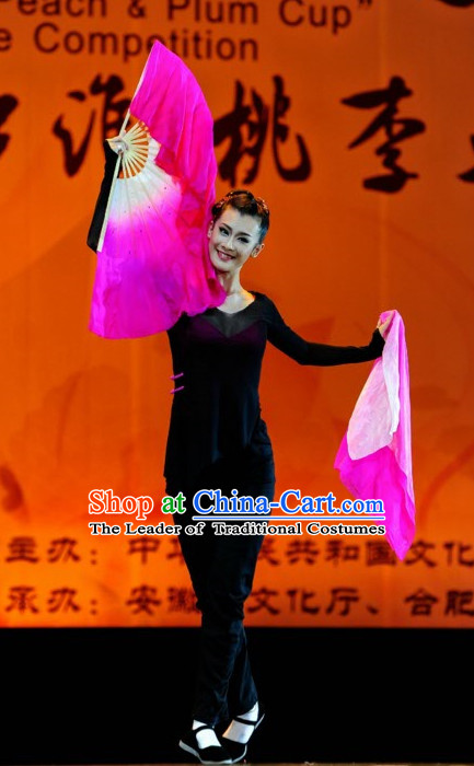 Black Mandarin Chinese Traditional Dance Costume Folk Dancing Costumes Traditional Chinese Dance Costumes Asian Dance Costumes Complete Set for Women