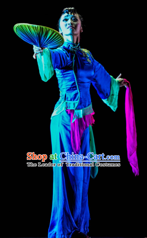 Chinese Classical Dance Costume Folk Dancing Costumes Traditional Chinese Dance Costumes Asian Dance Costumes Complete Set for Women