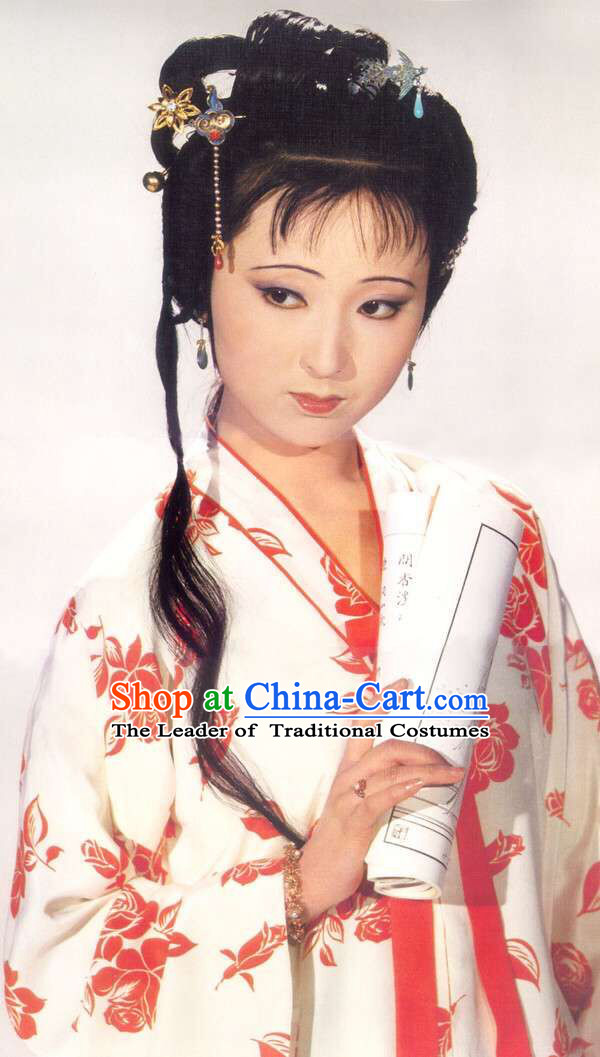 Hanfu Clothing Custom Traditional Chinese Lin Daiyu Hanfu Dreses Han Clothing Hanzhuang Historical Dress and Accessories Complete Set