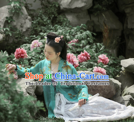 Hanfu Clothing Custom Traditional Chinese Hanfu Dreses Han Clothing Hanzhuang Historical Dress and Accessories Complete Set