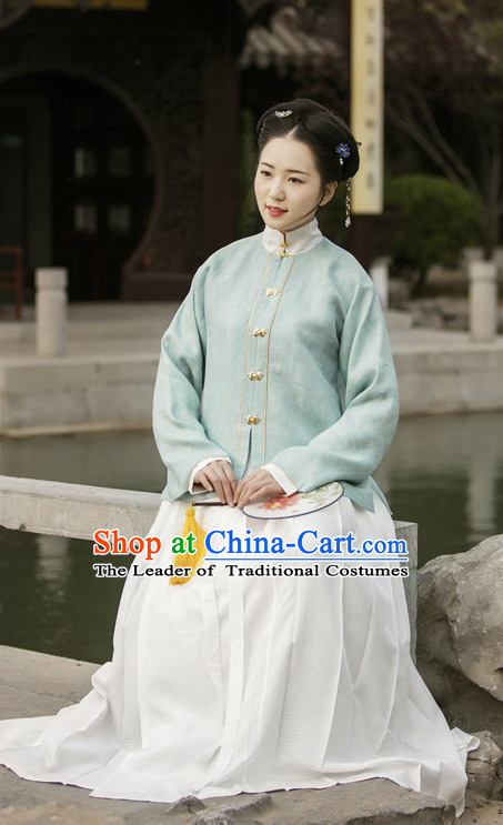 Hanfu Clothing Custom Traditional Chinese Hanfu Dreses Han Clothing Hanzhuang Historical Dress and Accessories Complete Set