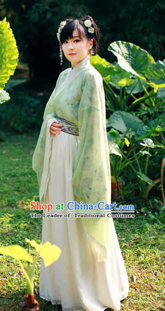 Ancient Tang Dynasty Women Han Fu_Hanfu Clothing Hanzhuang Historical Dress Historical Clothing and Accessories Complete Set for Women