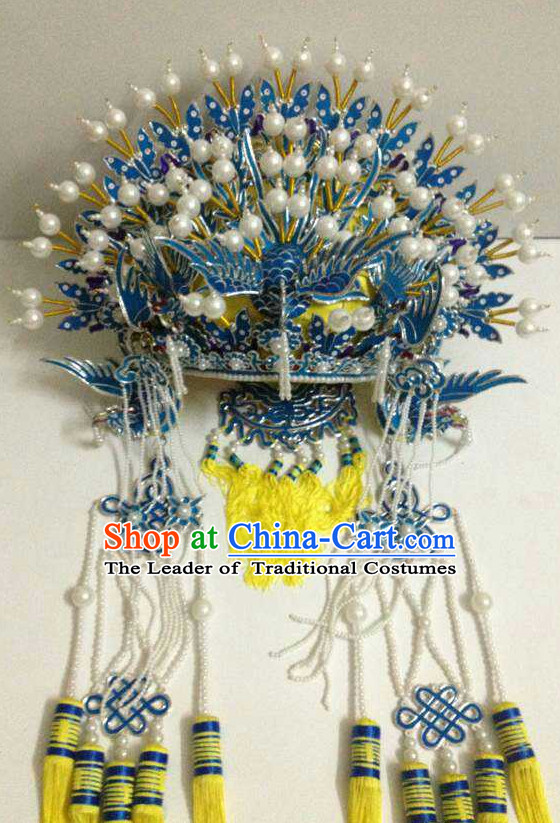 Top Traditional Chinese Opera Phoenix Coronet Hair Accessories Props for Adults and Children