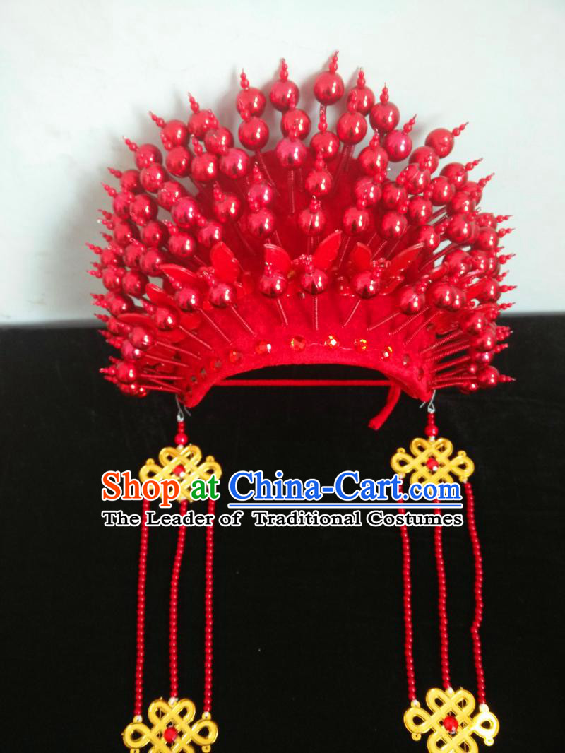 Top Traditional Chinese Opera Phoenix Coronet Hair Accessories Props for Adults and Children