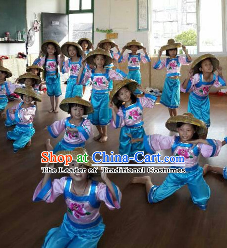 Traditional Chinese Dance Bamboo Hat for Kids