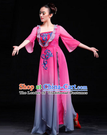 Chinese Classical Gradient Dancing Skirt for Women and Girls