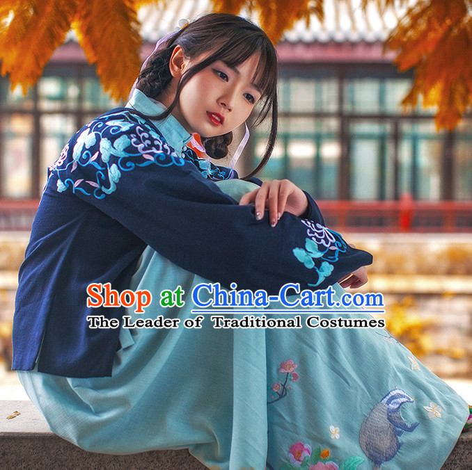 Chinese Traditional Oriental Dress Hanfu Clothing Asian Dresses Fashion Cheongsam Dress China Clothing