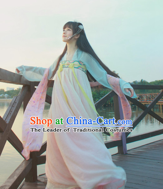 Chinese Traditional Dress Hanfu Costume China Kimono Robe Ancient Chinese Clothing National Costumes Gown Wear