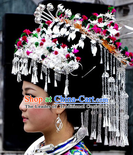 Chinese Folk dancing Ethnic Dresses Traditional Wear Clothing Cultural Dancing Costume Complete Set for Women