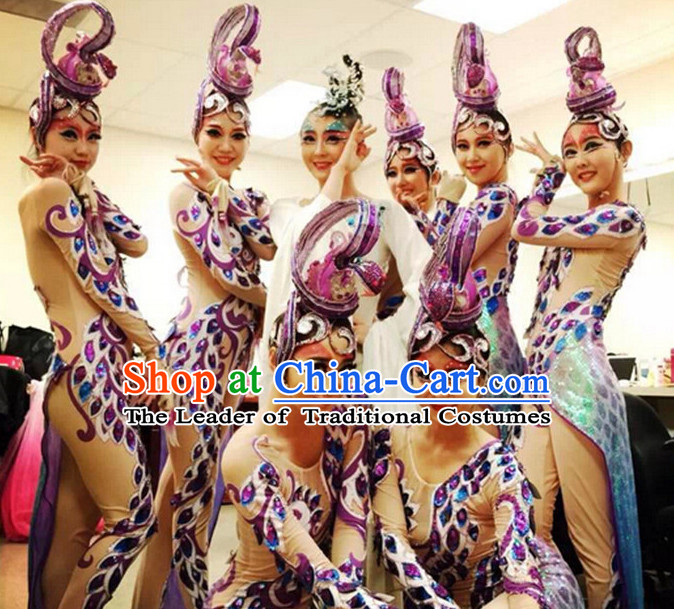 Chinese Classical Folk Dance Dress Clothing Dresses Costume Classic Dancing Cultural Dances Costumes for Women
