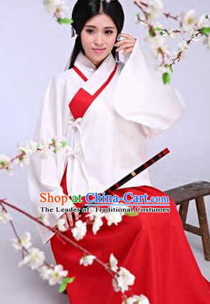 Ancient Chinese Ming Dynasty Drama Scene Hanfu Clothing Complete Set for Women