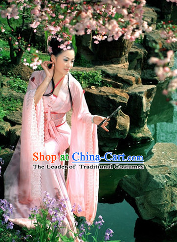 Ancient Chinese Classical Dancer Drama Scene Hanfu Clothing Complete Set for Women