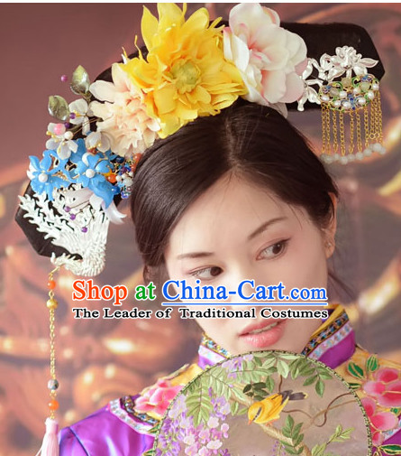 Qing Dynasty Quene Hairstyle Manchu Hairstyle Chinese Oriental Hairstyles