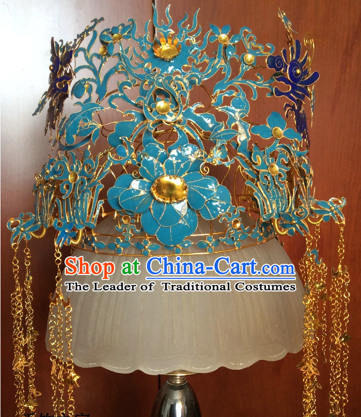 China Ancient Dynasty Imperial Royal Quene Crown Empress Hairpins Hair Accessories Hairstyle Wigs Chinese Oriental Hairstyles Headpieces Hat