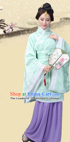 Chinese Traditional Han Fu Costumes Complete Set
