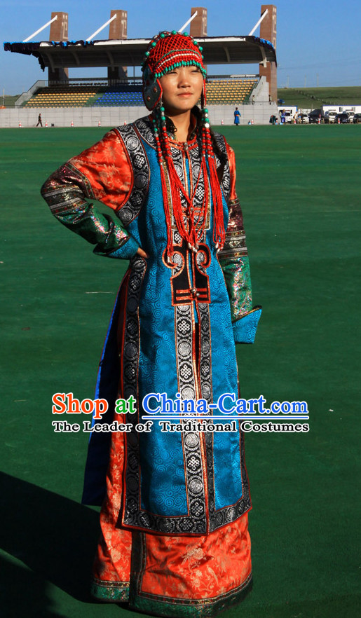 Ancient Mongolian Clothing Traditional Mongolian Clothing Folk Princess Garment for Women