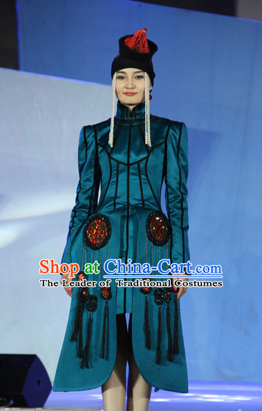 Traditional Mongolian Clothing Traditional Mongolian Clothing Folk Garment for Women