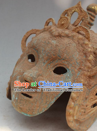 Ancient Chinese Style Archaic General Warrior Helmet