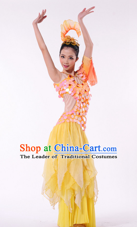 Traditional Chinese Dance Costumes for Girls