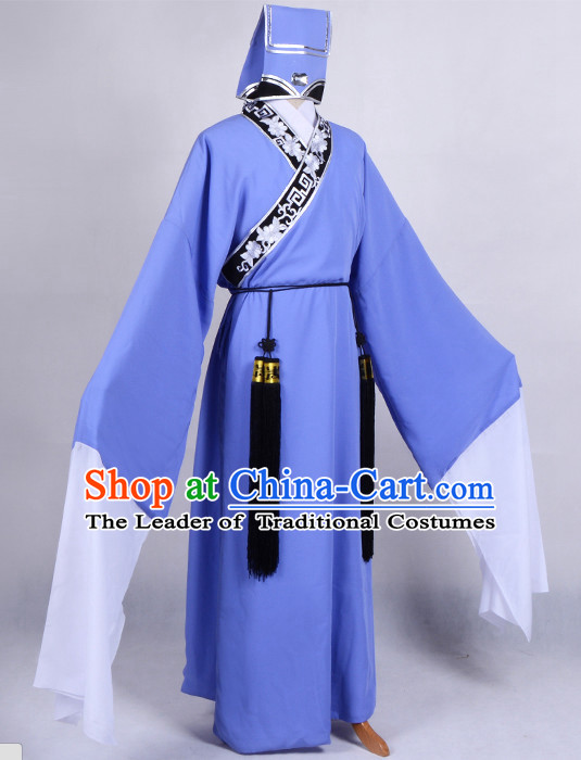 Chinese Opera Costumes Huangmei Opera Stage Performance Costume Chinese Traditional Costume Drama Costumes Complete Set for Men