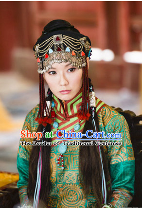 Handmade Mongolian Princess Traditional Hair Accessories