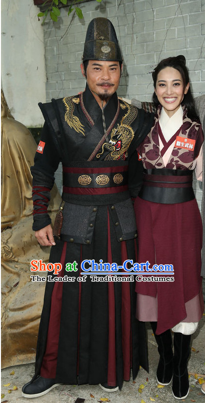Ancient Chinese Swordsman Hanfu Han Fu Clothing Complete Set