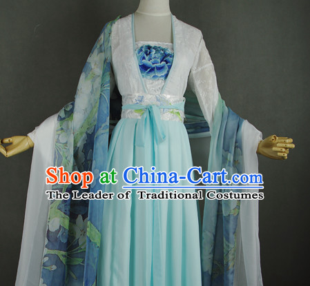 Chinese Women Traditional Dress Cheongsam Ancient Chinese Clothing Cultural Robes Complete Set